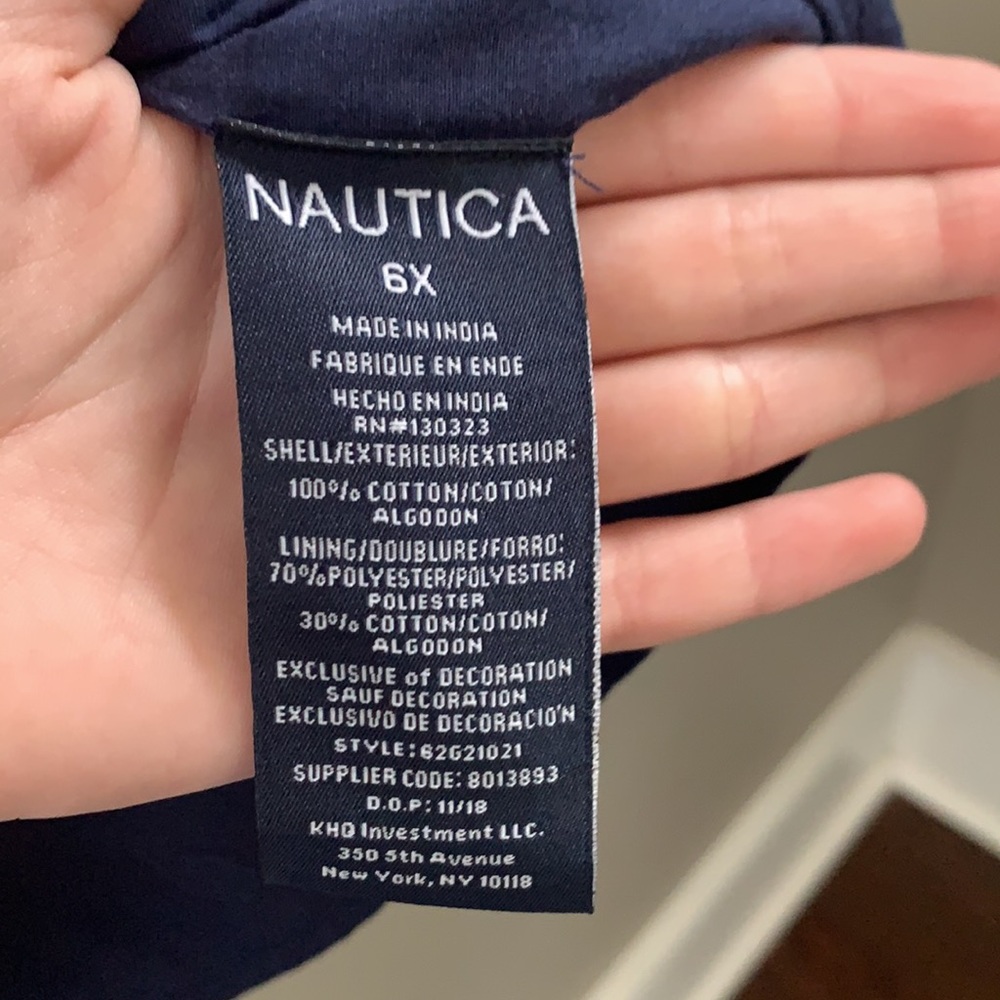 Nautica Navy Blue Eyelet Dress - Picture 5 of 5